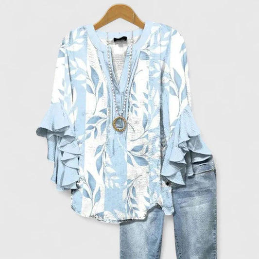 Auris - Blusa Mangas de Volante