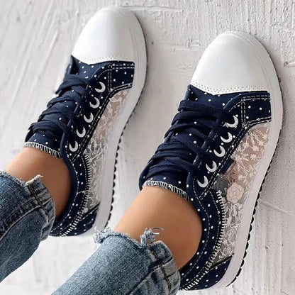 CARO | Zapatillas Elegantes para Mujer con Detalles Florales