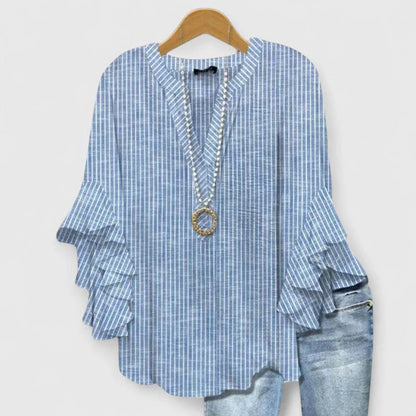 Auris - Blusa Mangas de Volante