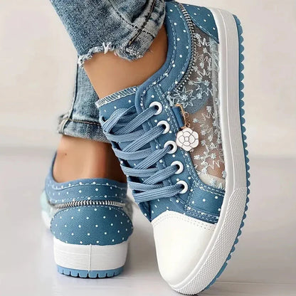 CARO | Zapatillas Elegantes para Mujer con Detalles Florales