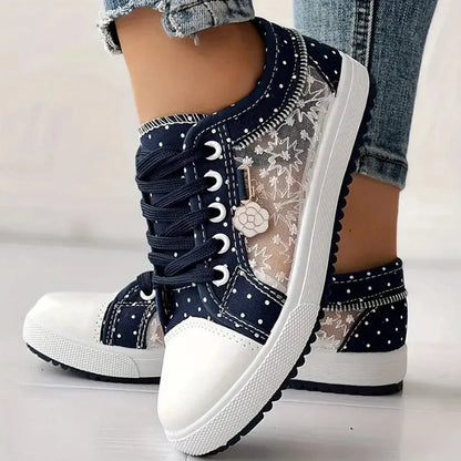 CARO | Zapatillas Elegantes para Mujer con Detalles Florales