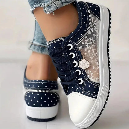 CARO | Zapatillas Elegantes para Mujer con Detalles Florales