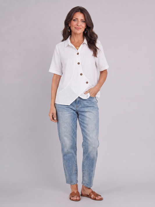 Luria - Blusa Corte Asimétrico